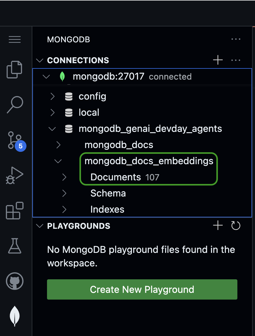 Verify embedded collection document count