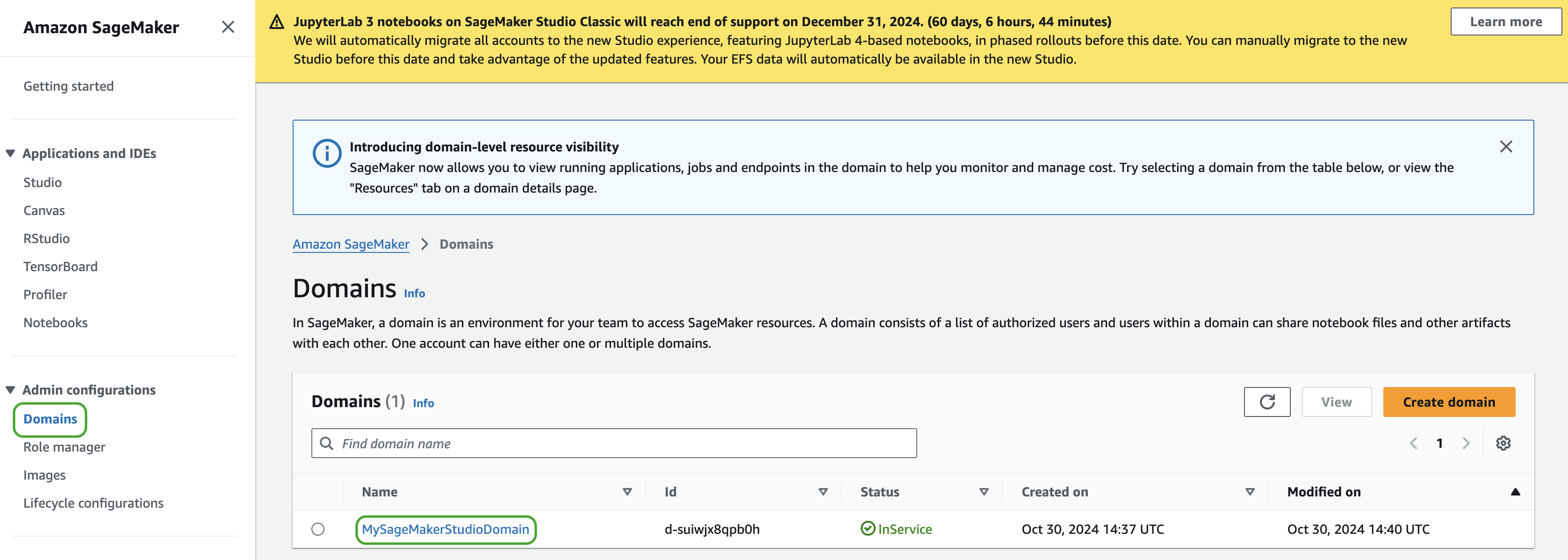 Select domain