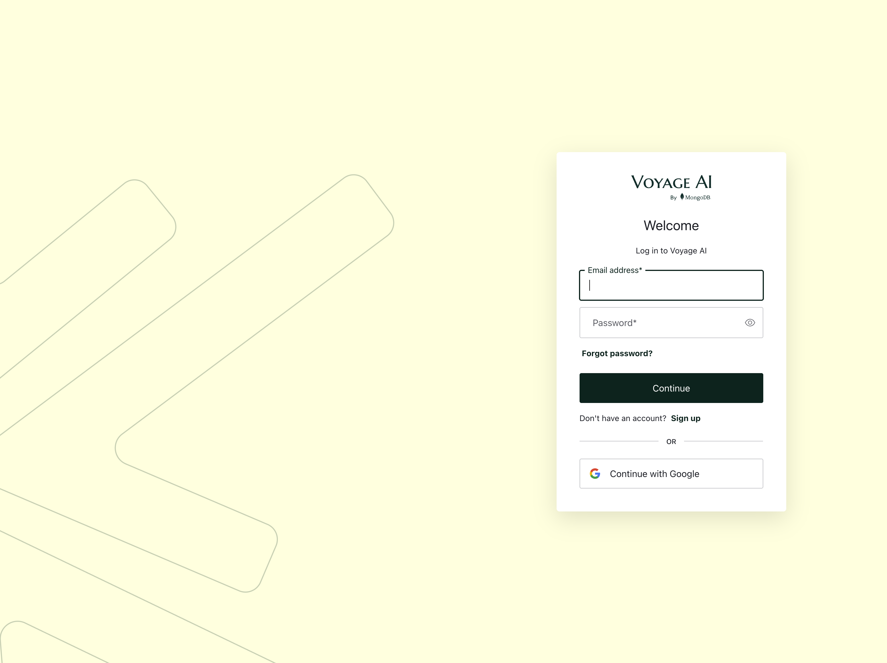 The Voyage AI page