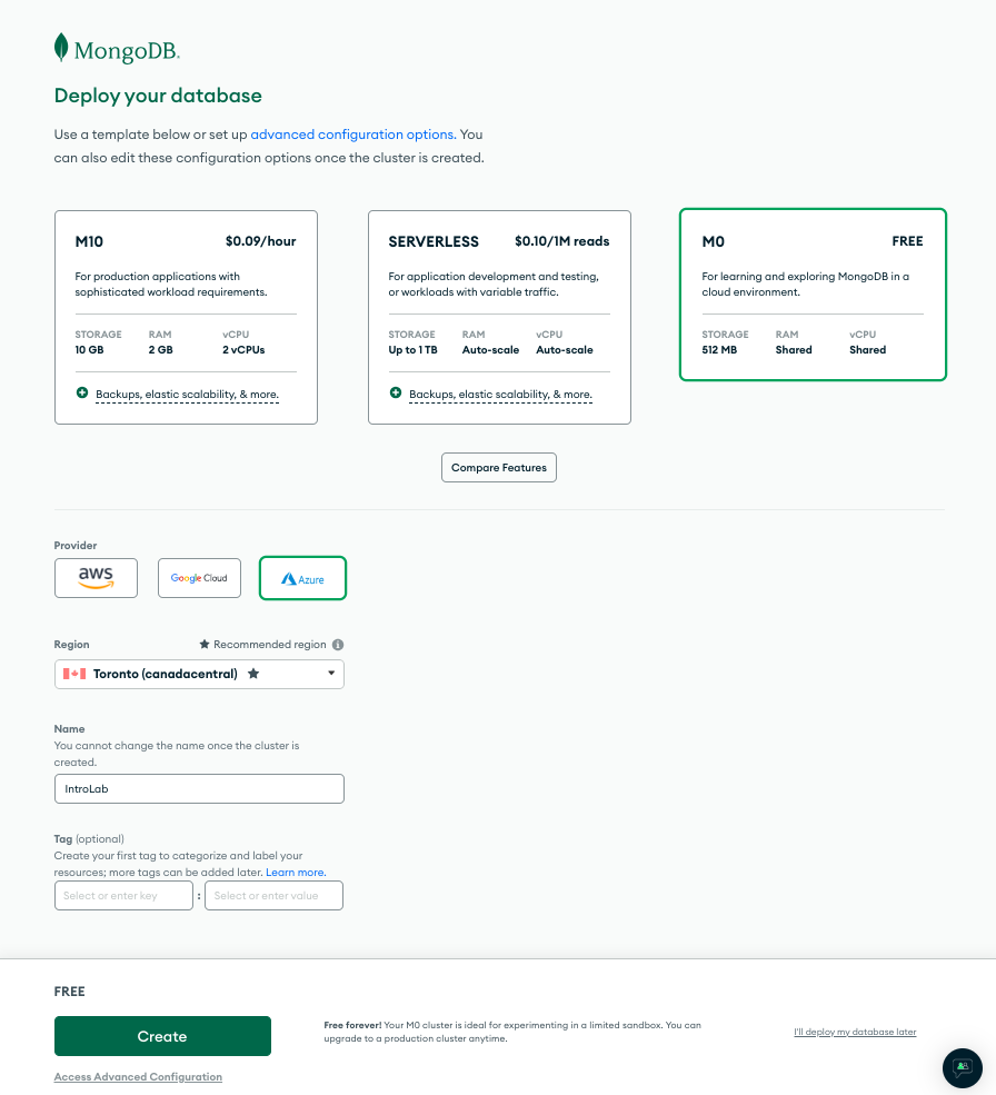 👐 Create a cluster | Let AI Be Your Docs